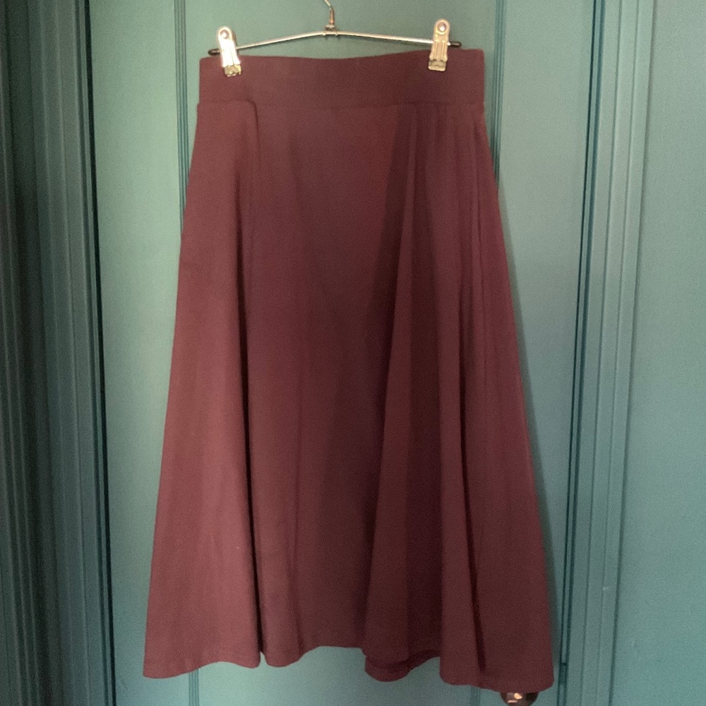 Pact Fit & Flare Midi Skirt NWOT
